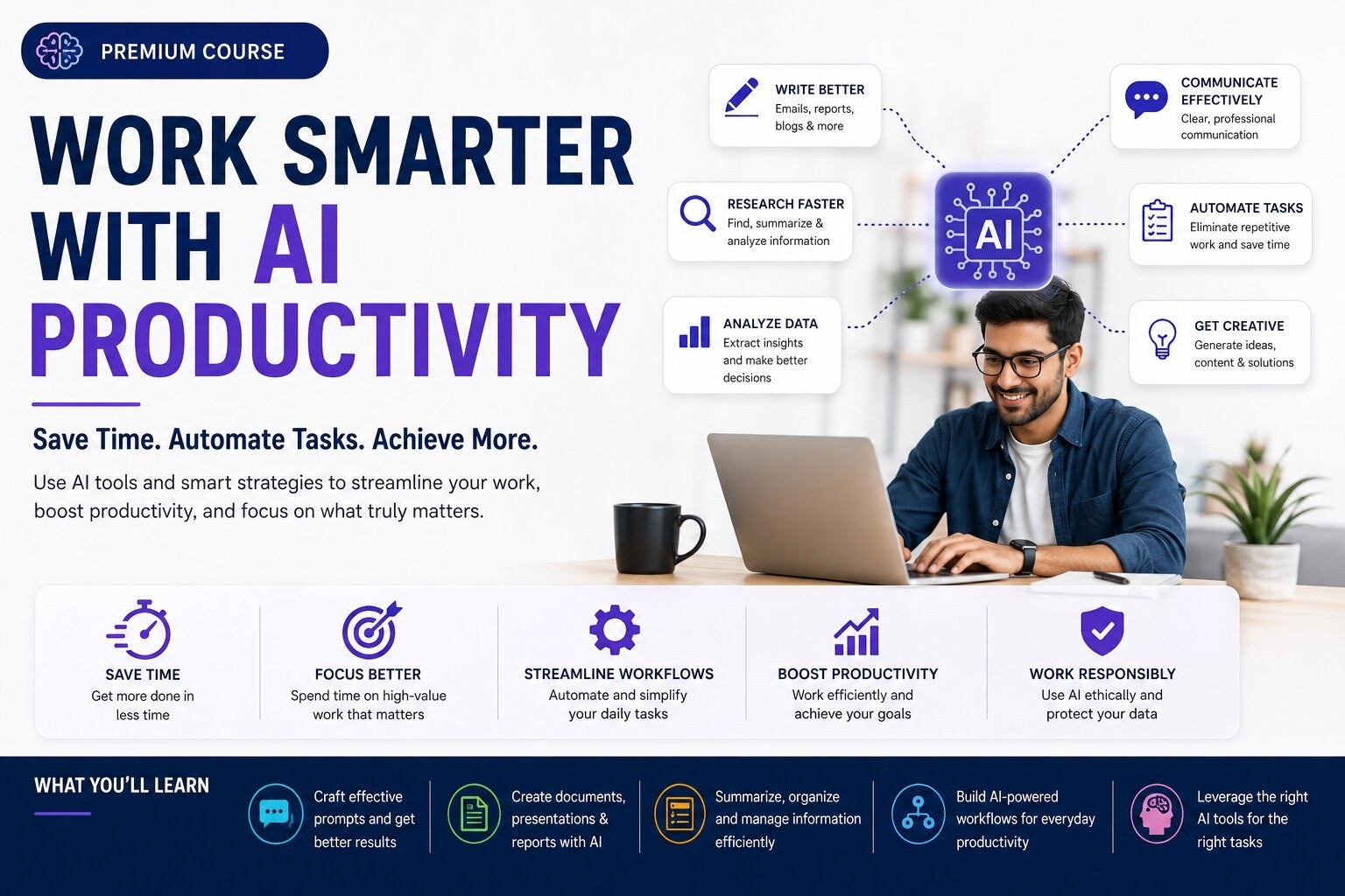 Artificial Intelligence (AI) course visual